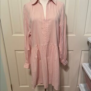 H&M Pink Long Sleeve Dress